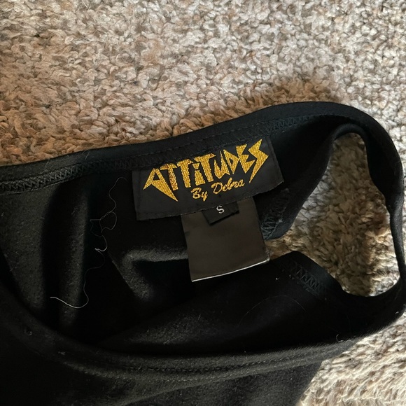 PlAttitudes by Debra Black Beaded Spandex fitted Mini Dress GORGEOUS Sz. S - Picture 8 of 10